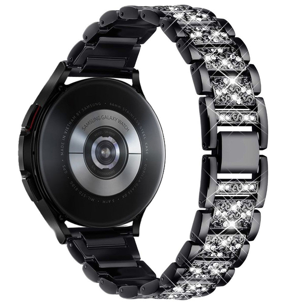 Watch Three Beads Solid Diamond Chain Strap Wristband