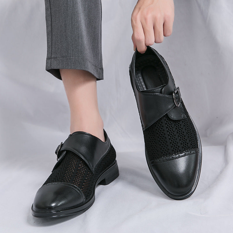Breathable Pointed Toe Casual Sandals Casual Leather Shoes