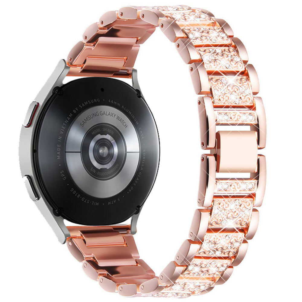 Watch Three Beads Solid Diamond Chain Strap Wristband