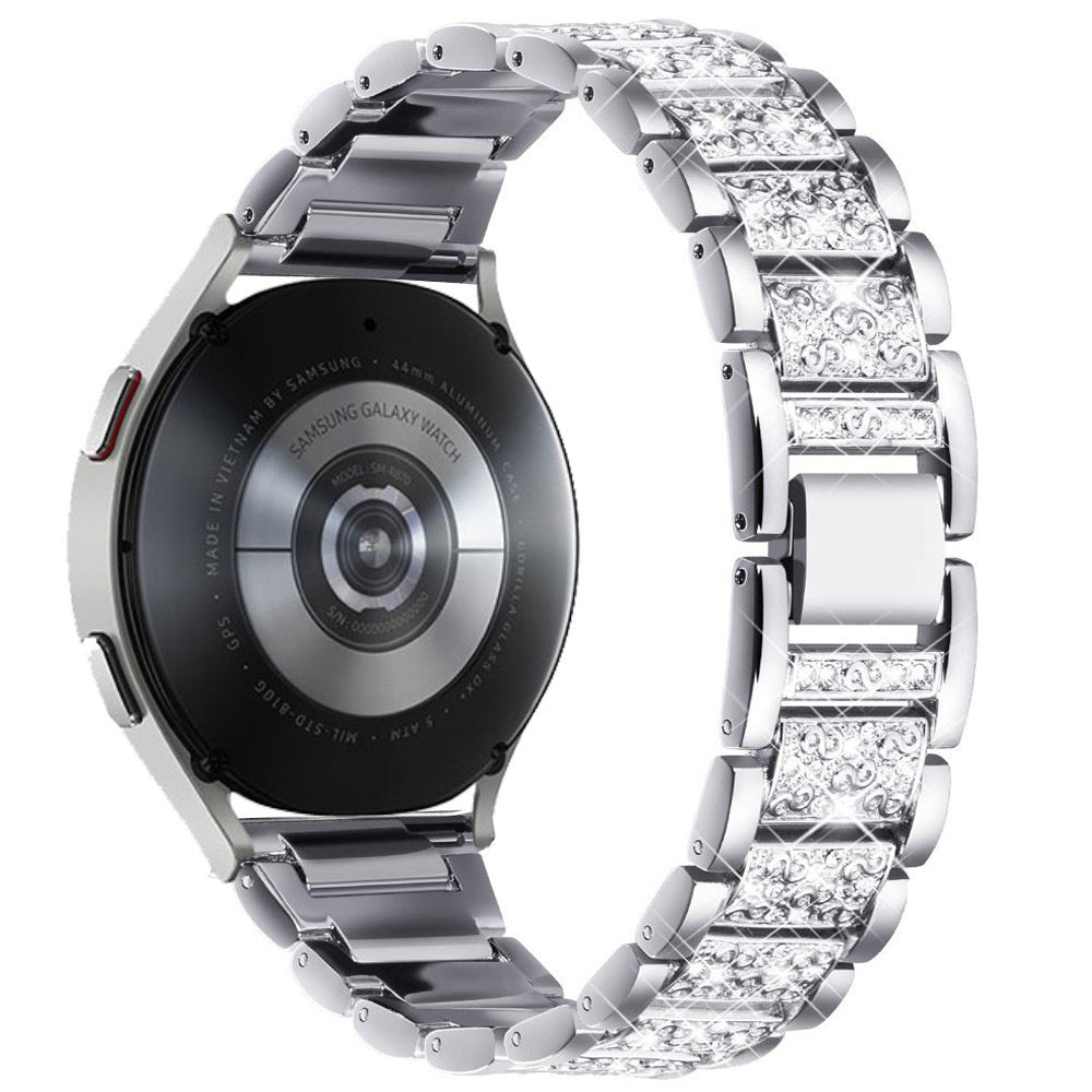 Watch Three Beads Solid Diamond Chain Strap Wristband
