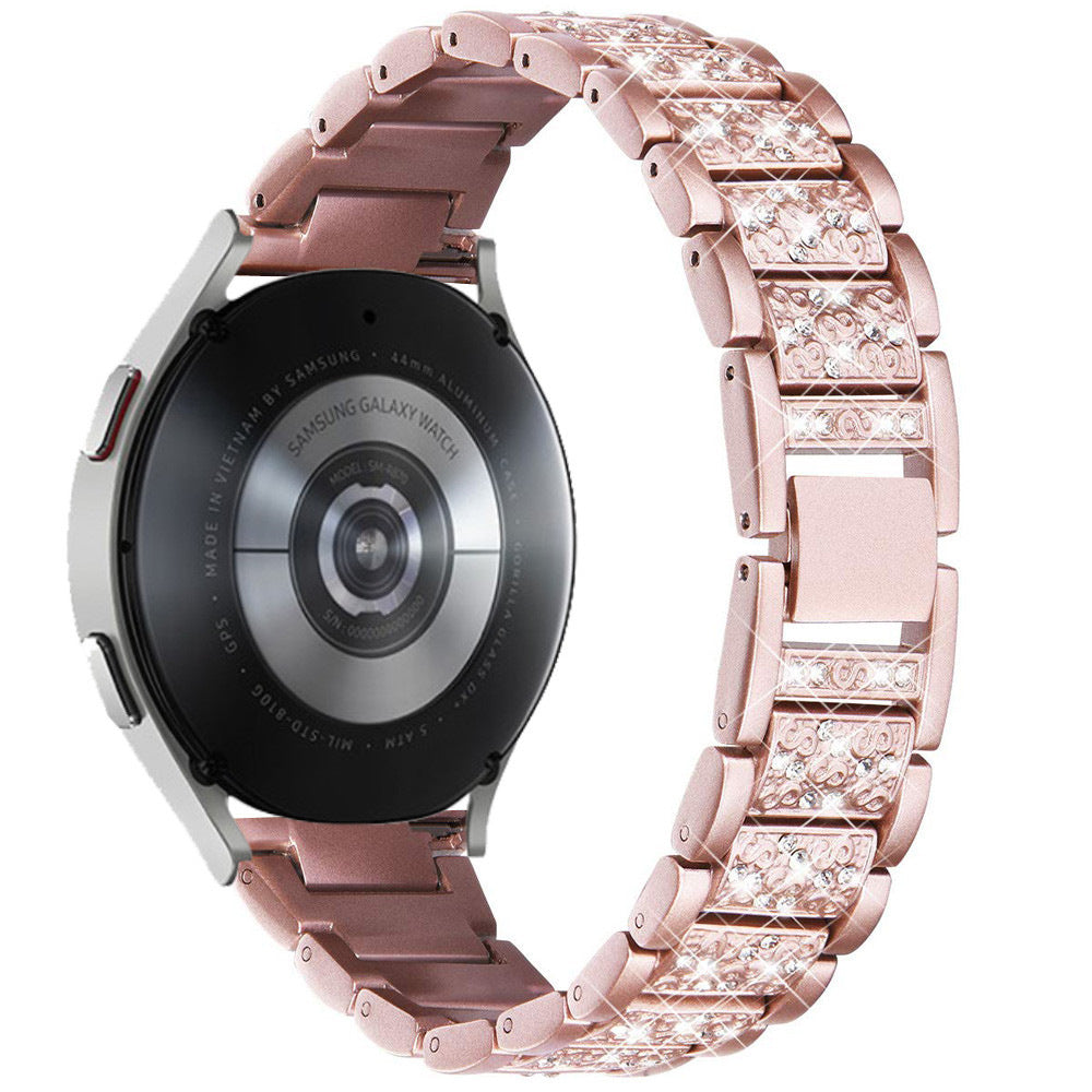 Watch Three Beads Solid Diamond Chain Strap Wristband